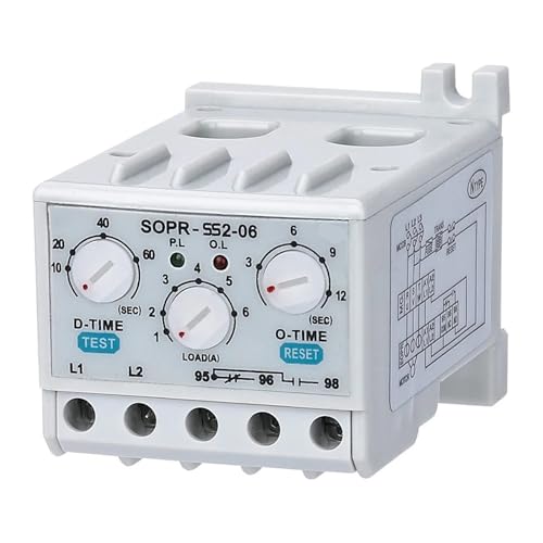 Relé electrónico de sobrecarga térmico SOPR-SS2-440 con rango ajustable 5-30A