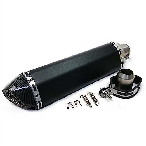 Tubo Escape Tubo De Escape De 470mm De Largo Para Motocicleta De 51MM Con Silenciador Para Moto Bike Pot Escape Para Ducati 696 848 Para Y&amaha Tmax 500 530 (Color : C)