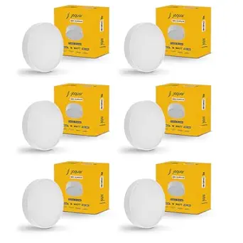 Jaquar 18W LED Gem Trimless Round Surface Mount Down Light | No False Ceiling Required | Cool Day Light(6500K) | (Pack of 6)