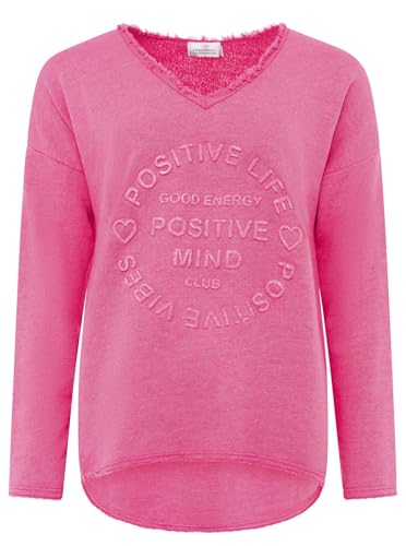 Zwillingsherz Sweatshirt Positiv für Damen Frauen – Hochwertiger Baumwoll Pullover Hoodie Pulli Langarm kuschelig weich Langarmshirt Oversized Sommer