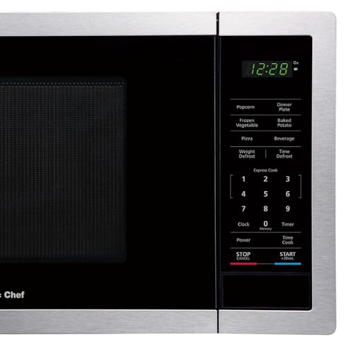 Magic-Chef-900-Watts-09-Cubic-Feet-Small-Countertop-Microwave-Oven-for-Compact-Spaces-with-6-Pre-Programmed-Cooking-Modes-Stainless-Steel