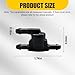 YoRise 2PCS Car Windshield Wiper Washer Check Valve, 3 Port Car Front Windshield Washer Nozzles Replaces OEM#85321-28020, Automotive Spray Jet Repair Accessories for SUV, Truck (Black)