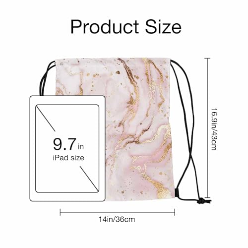Drawstring Bag Liquid Marble Painting Waterproof Basketball Bag Gold Glitter Wave Dust Texture Stroage Small Exercise Accessiors Water Bottle Change of Clothes Shoes Ball2