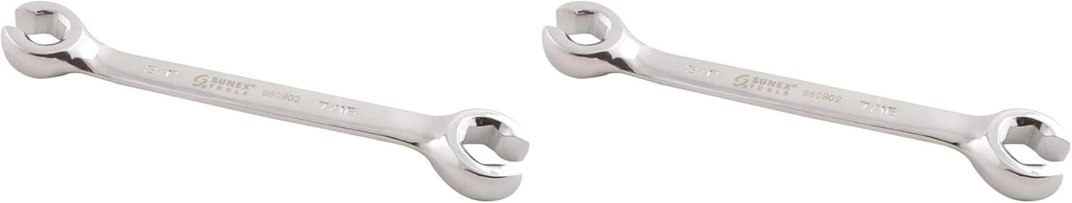 Sunex 980904 5/8" by 11/16" Fully Polished Flare Nut Wrench