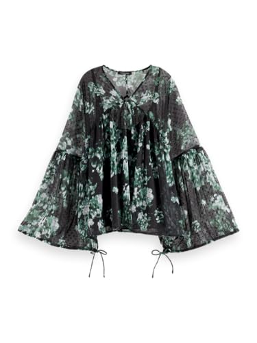 T-shirt femme Scotch & Soda top fluide imprimé anti-froissage chic