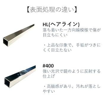 Amazon.co.jp: ステンレス角棒 7×7mm 100mm~1500mm ヘアライン