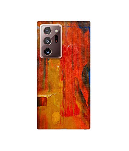 Image of Amazon Brand - Solimo Designer Orange Canvas 3D Printed Hard Back Case Mobile Cover for Samsung Galaxy Note 20 Ultra