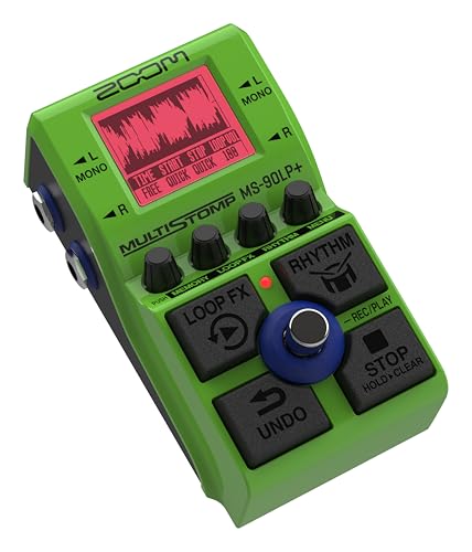 Zoom - MS-90LP+ Pedale Looper Stereo Per Chitarra, Bassi E Tastiere, 100 Loop, 90 Min Per Looper Max. 13 Ore Di Registrazione Float 32-Bit Strati, Effetti Ritmici E Motivi Verde - 5