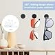 Telooco 8 Stück Schwarz Brillenhalter Wand Runde Sonnenbrillen Halter Wand Selbstklebende Wandmontage Brillenablage Brillenaufbewahrung Mehrere Brillen für Zuhause Büro Auto Brillenständer
