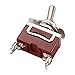 Baomain 1-Pack Toggle Switch RT1021, ON-Off SPST 2-Pin 15A/250V AC 20A/125V AC,12mm mounting Hole,Screw Terminal,for Household Appliances,Electronic Industrial Equipment