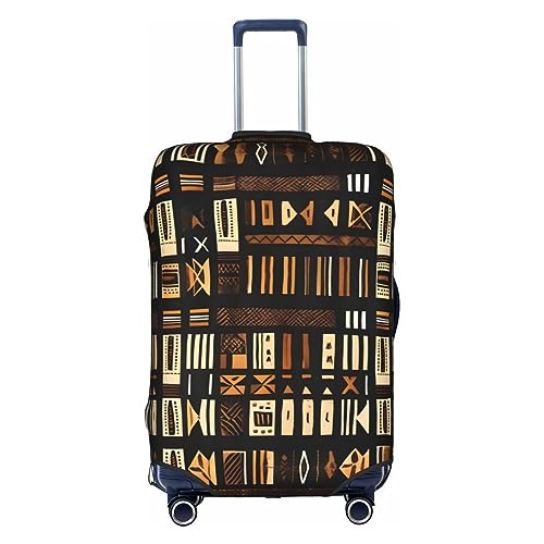 African Mud Cloth Tribal Stylish Luggage Cover:The Ultimate Travel Accessory,Fashionable Suitcase Protector