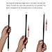 Ovewibi 1 Pack Plastic Magic Wand Black and White Spell Casting Stick for Magician Costume Magic Tricks
