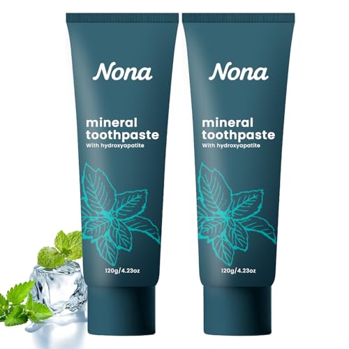 Nano Natural Probiotic Hydroxyapatite Toothpaste - Mild Mint | Fluoride-Free, Remineralizes Teeth, Freshens Breath, Suitable for Sensitive Teeth, Daily Oral Care (2pcs)