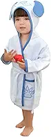Roupão Infantil 100% Algodão para Bebês Crianças Meninas Meninos com Capuz Toalha Aveludada e Felpuda Ideal para Saída de Banho Praia Piscina Natação Presente.