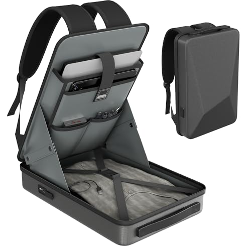 EAZUSE Starlink MINI Backpack, Starlink MINI Case for Power Cables, Battery Adapter & More, Waterproof Travel Bag for Accessories with TSA Lock & Charging Ports, Anti-theft