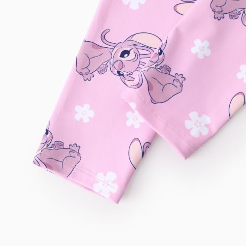 Image of Disney Girls Clothes Long Sleeve Sweatshirt Leggings Outfit 2 Piece Set | Officially Licensed丨Bold Character Print丨Ruffle Shoulder丨Comfy Fit丨Soft Feel丨Lightweight丨Bright Colors丨Mix & Match丨Gift-Ready
