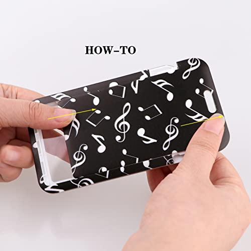 Moxunmo 29938889 Lanyard Keychain With Id Holder, Badge Lanyard Around Neck With Cute Id Case, Music Note thumb #2