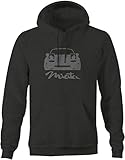 Lifestyle Graphix Stealth - Miata Angry Eyes Lowered Racing Speed JDM Tuner Sweatshirt -Medium Charcoal Gray