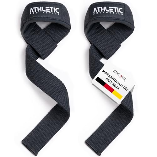 Zughilfen für Krafttraining und Bodybuilding (gepolstert) - Profi Lifting Straps 60 cm Länge für Fitness, Weightlifting, Kreuzheben - Zughilfe im Paar für Frauen und Männer (Schwarz 3.0) Zughilfen für Krafttraining und Bodybuilding (gepolstert) - Profi Lifting Straps 60 cm Länge für Fitness, Weightlifting, Kreuzheben - Zughilfe im Paar für Frauen und Männer (Schwarz 3.0)