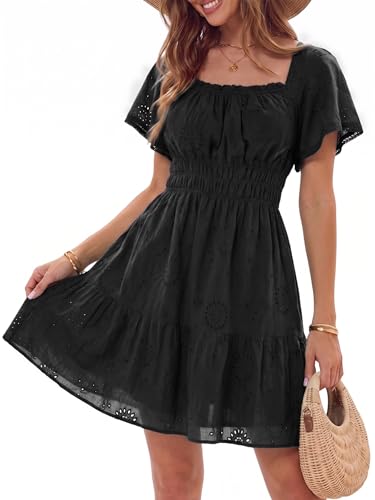  Eyelet Mini Dress - image 1