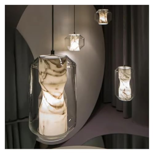 Lampe à suspension en verre luminaire scandinave chambre et lustre suspendu salon