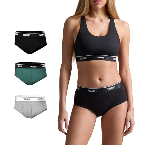 Image of Woxer Women's Classic Seamless Boyshort Panties, Soft Modal Fabric with No Roll Inseam, Chafe-Free, Breathable Design