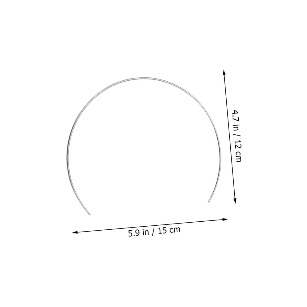 Ciieeo 8pcs Dreamcatcher Half Circle Rings for DIY Craft Projects Sturdy Hoops for Dreamcatcher Decor Tassel Crafts and Plant Hangers Frame