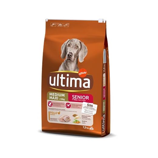 Ultima Pienso para Perros Medium-Maxi Senior de +7 Años con Pollo - 7500 gr