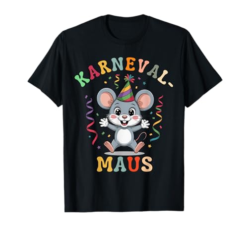 Karneval Maus Süßes Fasching Motiv für Damen und Kinder T-Shirt