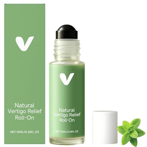 Fast-Acting Anti-Dizzy Vertigo Relief Roll-On - Natural Essential Oils for Dizziness Portable Travel Rollerball Daily Comfort for Men & Women Apply to Temples Neck Nape for Quick Relief (1 PCS)