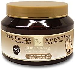 Keratin Hair Mask for Smoothed Healthy Hair 250ml by Health & Beauty Dead Sea Minerals Brand change to:Health & Beauty Dead Sea Minerals