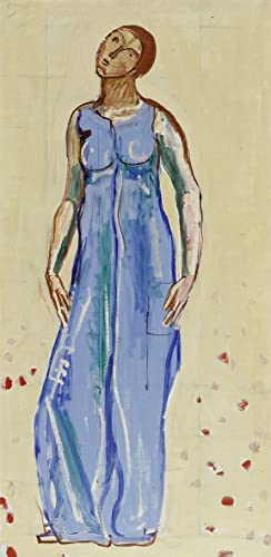 Peinture Ferdinand Hodler Figure de femme toile 60x90cm