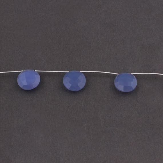 Calcédoine Lavande LKBEADS 16mm perles rondes facettées briolettes pierres naturelles SB3209