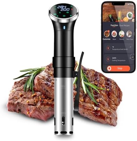WiFi Sous Vide Cooker with APP Control,1100W Sous Vide Immersion,...