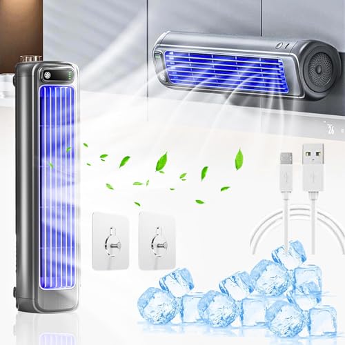 GITRILY Serum Cooling Ace, Portable Outfany Cooling Ace 5.0 Quiet, with 3 Speeds LED Display, Portable Ac for Room Rechargeable, 24h Long-Lasting Battery Life -0203,darkgray-25