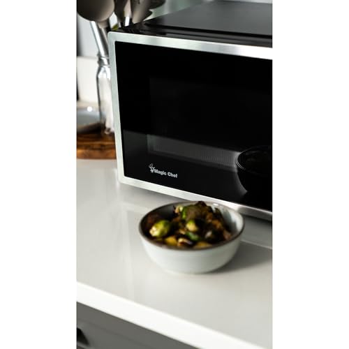 Image of 0.9 cu. ft. 900-Watt Countertop Microwave with Digital Touch | 6 Preprogrammed Cook Modes, Child Safety Lock, Glass Turntable, Auto Defrost by Weight or Time, Add 30 Seconds