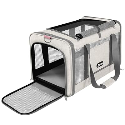 GAPZER Cat Carrier American Airline Approved 18x11x11,Top Opening Pet Cage
