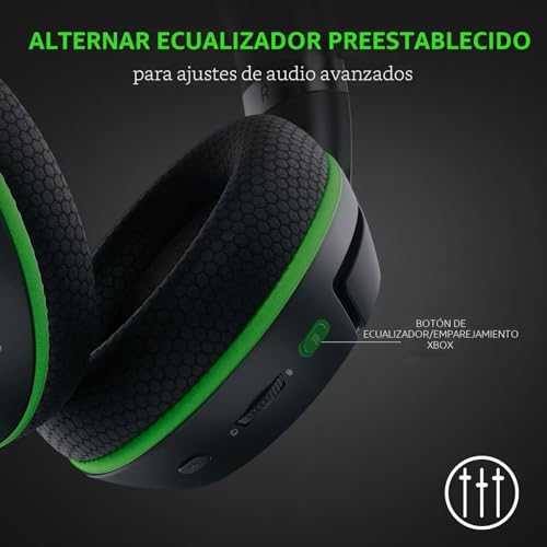 Miniatura 6 de Razer Kaira Pro - Auriculares Wireless para Juegos de Móvil de Xbox y de Xbox Series X (Diafragmas de Titanio de 50 mm Triforce, Micrófono supercardioide HyperClear, Micrófono Móvil) Negro-Verde