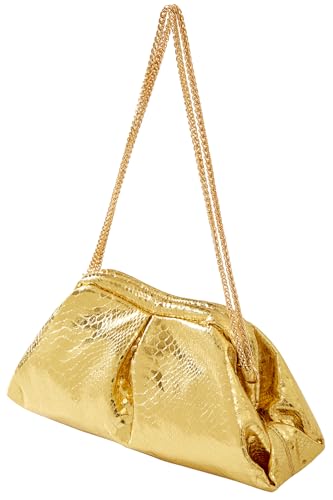 Image of Clutch Purses Cloud Shoulder Bags Evening Dumpling with Ruched Pouch Handbags | Ruched