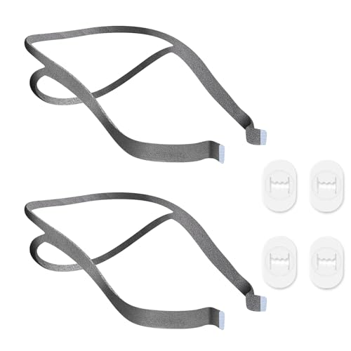 CPAP Maske Stirnband 2Pcs CPAP Maske Kopfband Elastische Kopfband Kompatibel mit Airfit P10 CPAP Zubehör
