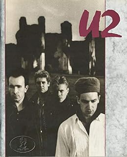 U2 1984-1985 Unforgettable Fire USA Tour Concert Program Tour Book Red