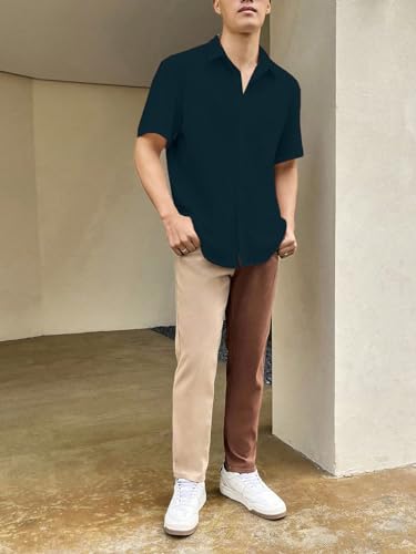 Image of Leriya Fashion Full Shirt for Man | Unique Shirts for Men Stylish |Casual White Shirt's for Mans |Polycotton Button Down Shirt for Mens (Available in Plus Size)
