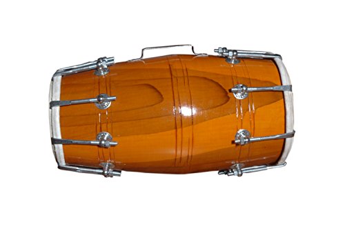 Handmade - HANDMADE WOOD DHOLAK INDIAN FOLK MUSICAL INSTRUMENT DRUM NUTS N BOLT