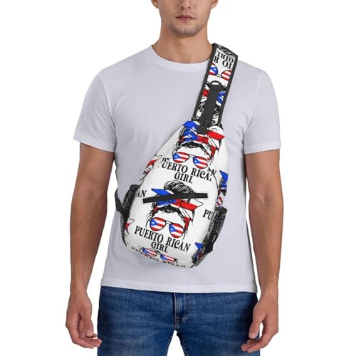 Mochila de pecho y bandolera blanca para deporte y viaje miniatura 6