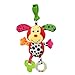 Happy Cherry - Juguetes Colgantes Sonajero para Bebé Animal Perro Felpa Cama del Torno Cuna Traqueteos Peluche para Niños Niñas Arrastrar con Mordedor Sonido - Perro