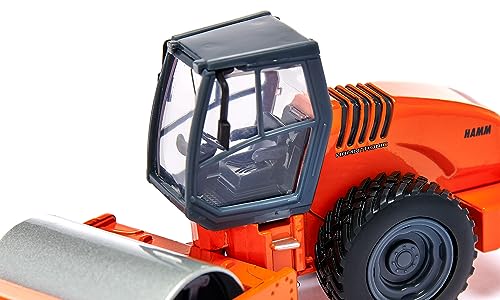 siku 3530, Walzenzug, 1:50, Metall/Kunststoff, Orange, Drehbare Walze