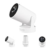 XIAOHUI Mini Projector, 2025 Portable Smart Projector with WiFi and Bluetooth, 1000 Lumens, 150-inch Display, LCD LED Technology