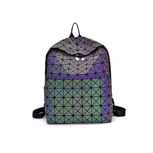 Preisvergleich Produktbild Fantasie Farb Rucksack - Mode Doppelter Schulter-geometrischer Lingge-Beutel-reisender Rucksack-Geometrie-Schulrucksack für Frauen-Mädchen