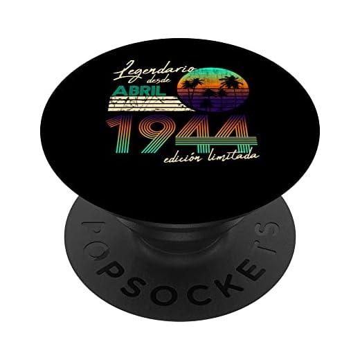 Cumpleaños Hombre Regalos Legendario Desde Abril 1944 PopSockets PopGrip Intercambiable