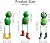 SFCOEABR Cute Frog Garden Decor for Outside, Funny Resin Garden Statues Yard Decoration Outdoor, Unique Frog/Rabbit/Monkeys Art Figurines for Patio Lawn House (Frogs a)